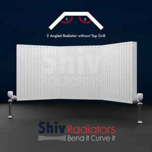 2 Angled Bay Radiator WITHOUT Top Grill